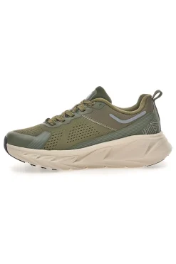 Scarpe da ginnastica verde militare con suola beige Route 66 RO51811D