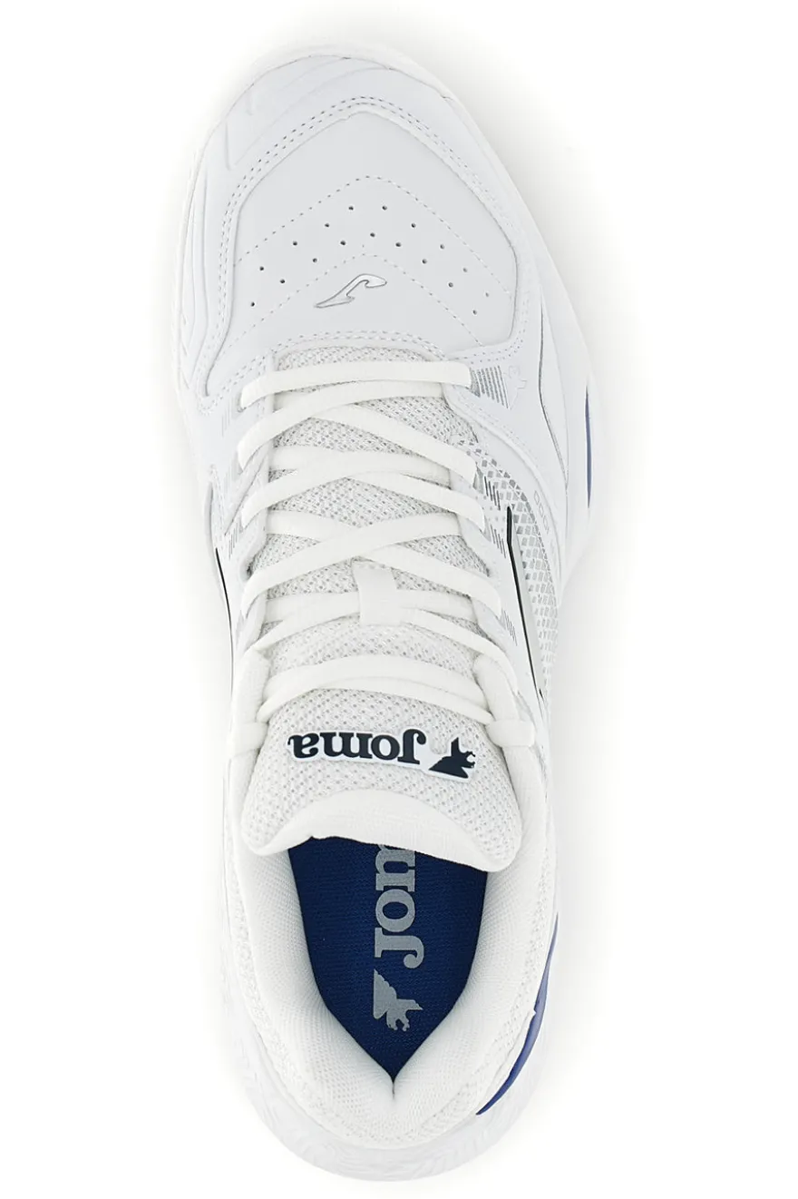 Scarpe da paddle tennis bianco con inserti blu traspiranti Joma Master 1000 2642
