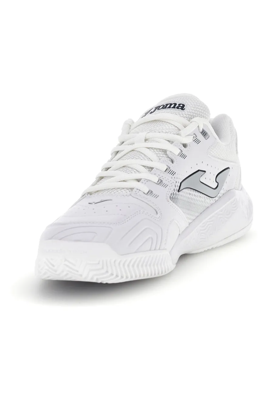 Scarpe da paddle tennis bianco con inserti blu traspiranti Joma Master 1000 2642