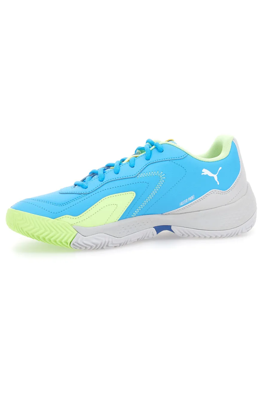 Scarpe da Padel Azzurre Con Stringa Laterale Puma Nova Smash