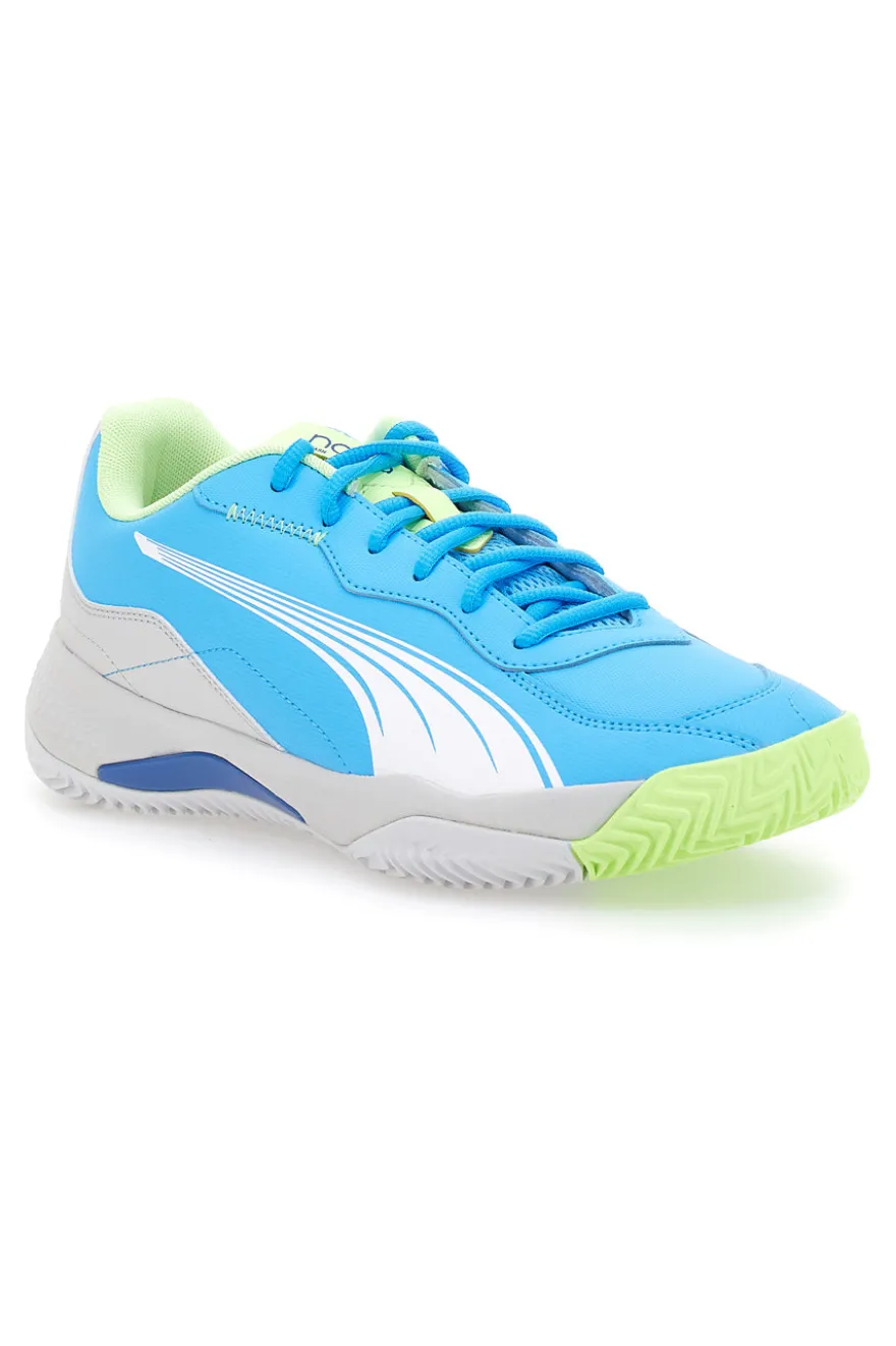 Scarpe da Padel Azzurre Con Stringa Laterale Puma Nova Smash