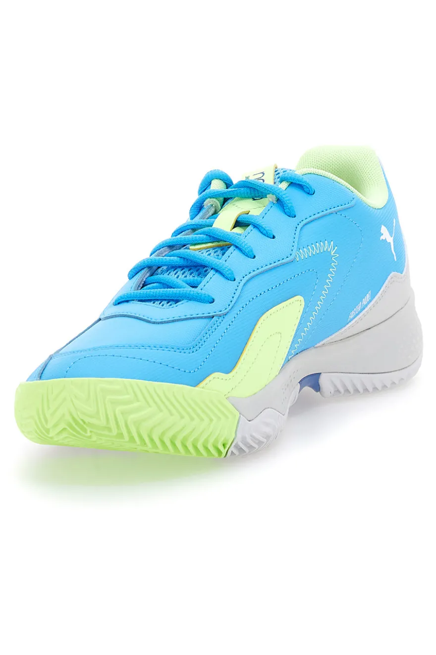 Scarpe da Padel Azzurre Con Stringa Laterale Puma Nova Smash