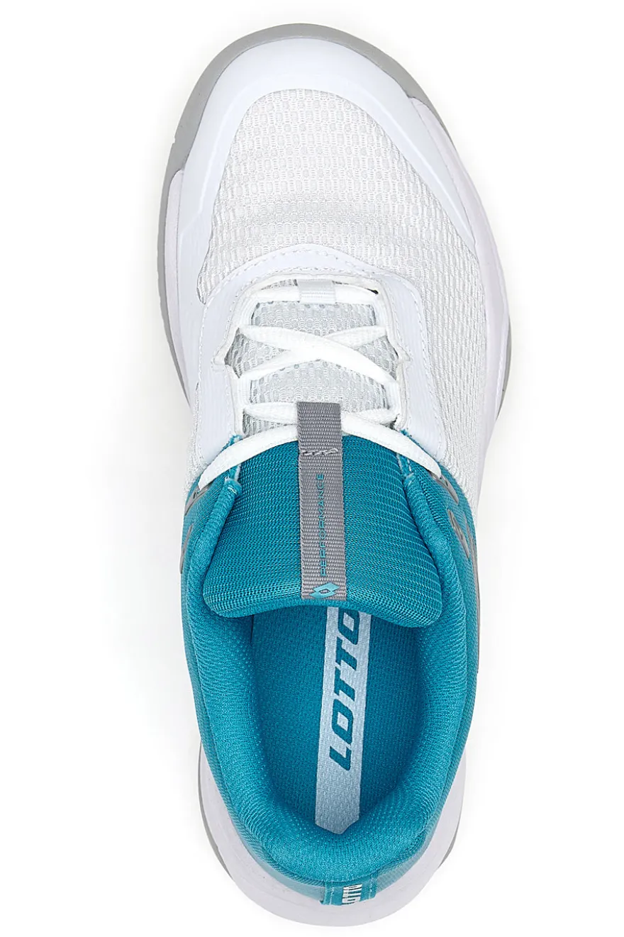 Scarpe da Padel Lotto Superrapida 600 Bianche e Azzure