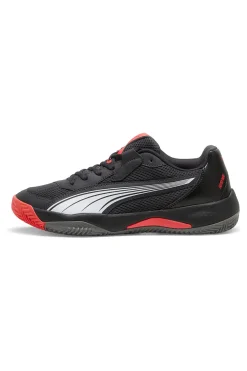 Scarpe da padel nere con dettagli rossi Puma Nova Court