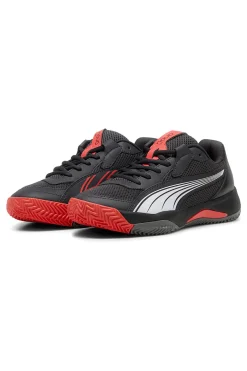 Scarpe da padel nere con dettagli rossi Puma Nova Court