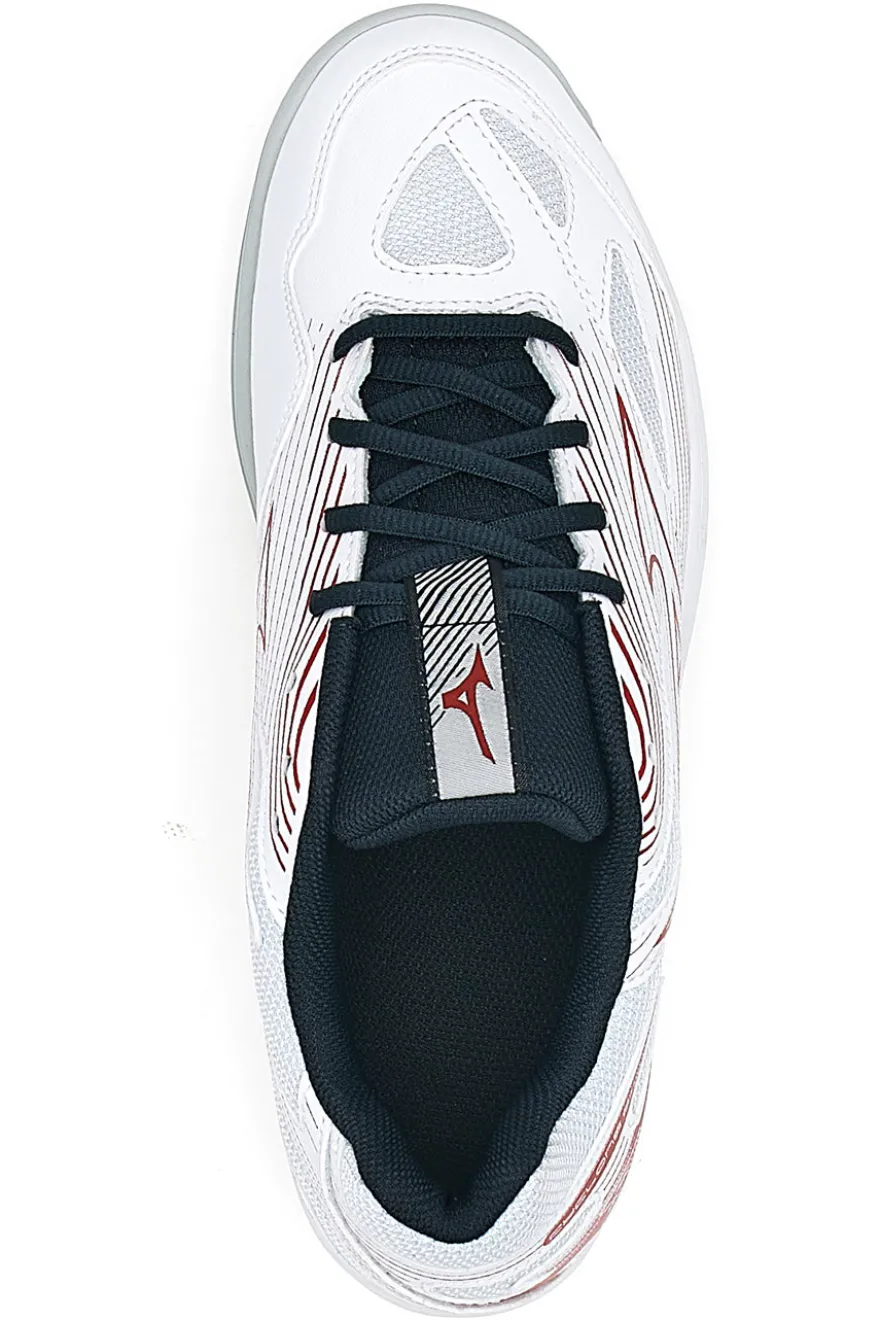 Scarpe da Pallavolo Bianche e Rosse Mizuno Cyclone Speed 4