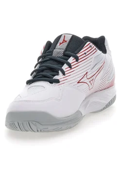 Scarpe da Pallavolo Bianche e Rosse Mizuno Cyclone Speed 4