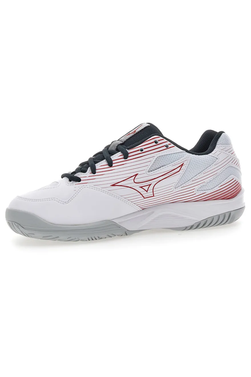 Scarpe da Pallavolo Bianche e Rosse Mizuno Cyclone Speed 4