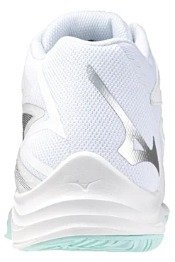 Scarpe da pallavolo bianche mid-cut ammortizzate Mizuno Thunder Blade Z MID