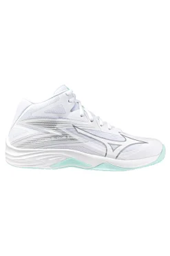 Scarpe da pallavolo bianche mid-cut ammortizzate Mizuno Thunder Blade Z MID