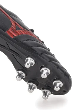 Scarpe da rugby nere con tacchetti Zeroglide Mizuno Monarcida Neo III Rugby