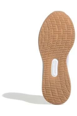 Scarpe da running bianche con dettagli rosa e suola Cloudfoam Adidas Runfalcon 5 J