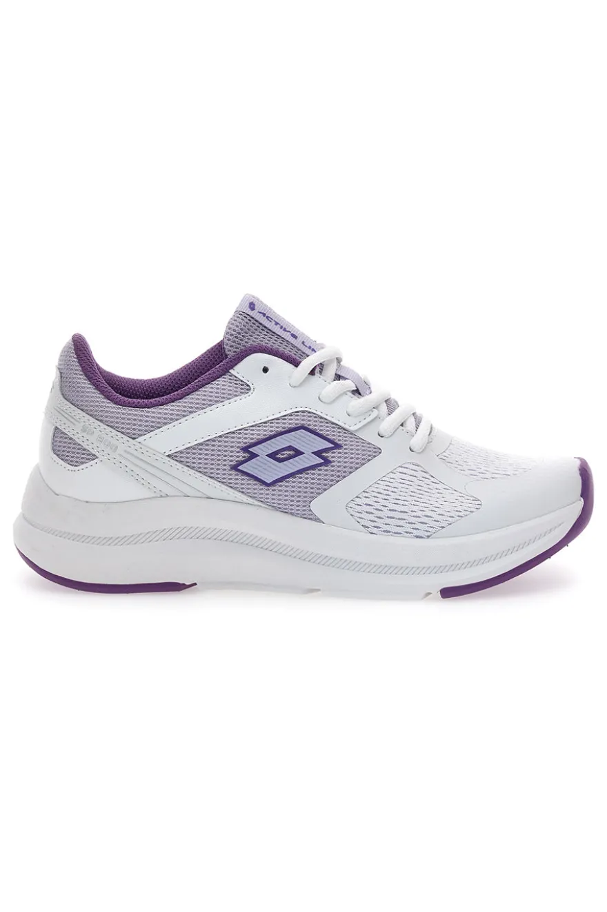 Scarpe da Running Bianche e Lilla Con Logo Laterale Lotto Speedride 800 W