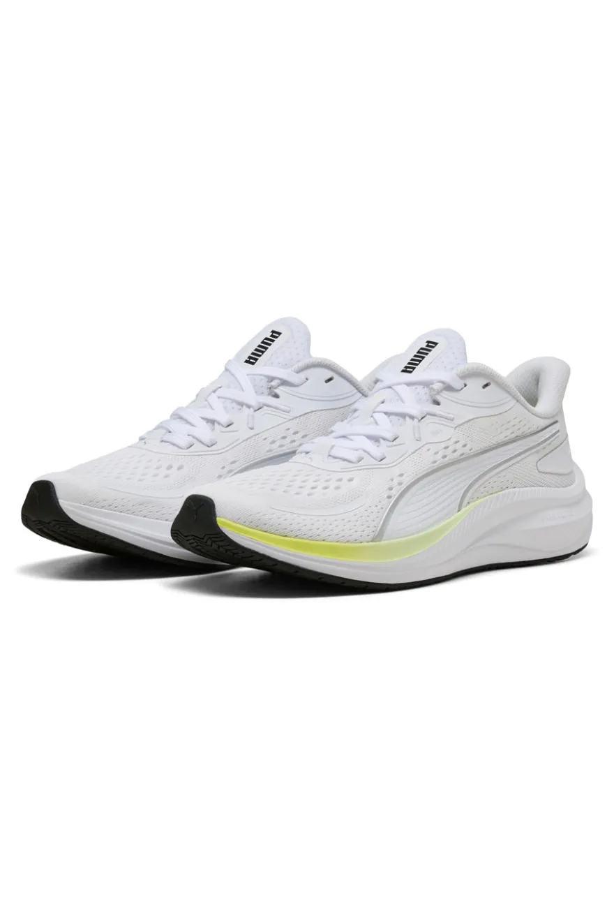 Scarpe da running bianche in mesh Puma Skyrocket Lite 2