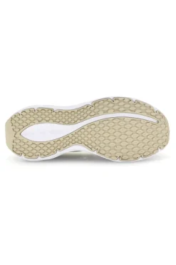 Scarpe da running bianco e beige con mesh traspirante UA Charged+ Ascend