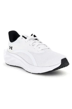 Scarpe da running bianco e nero con mesh traspirante e Charged+ Cushioning Under armour Ascend