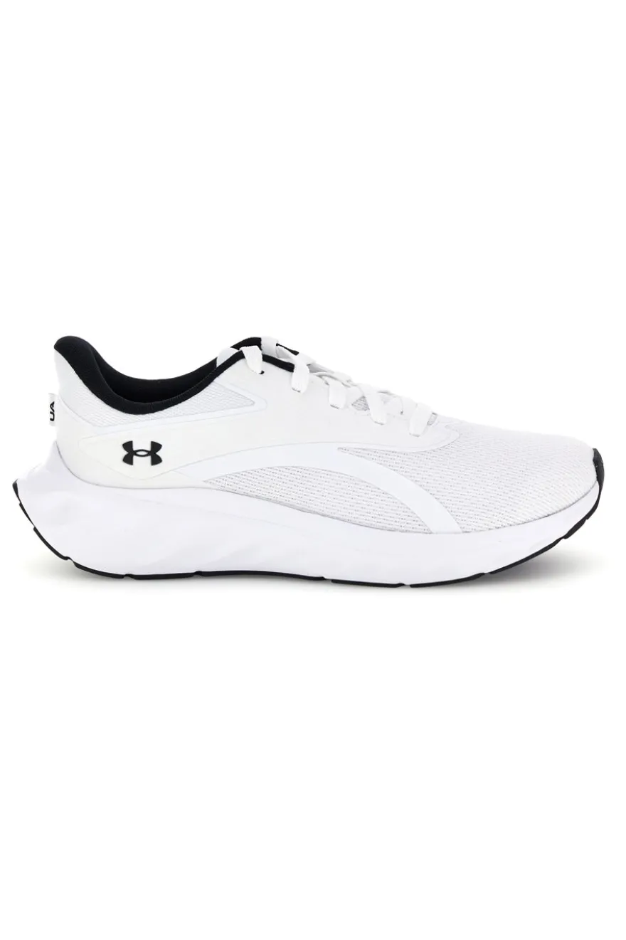 Scarpe da running bianco e nero con mesh traspirante e Charged+ Cushioning Under armour Ascend
