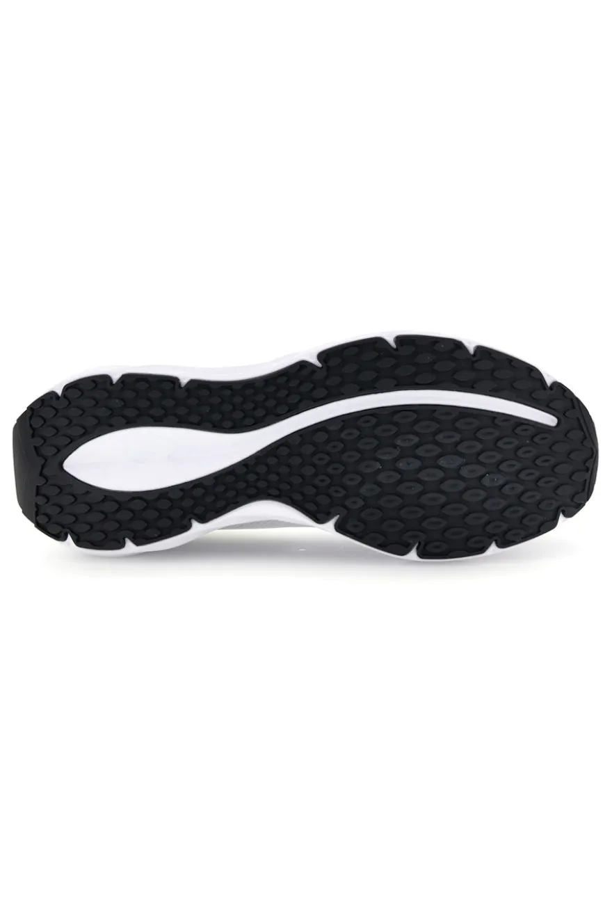 Scarpe da running bianco e nero con mesh traspirante e Charged+ Cushioning Under armour Ascend