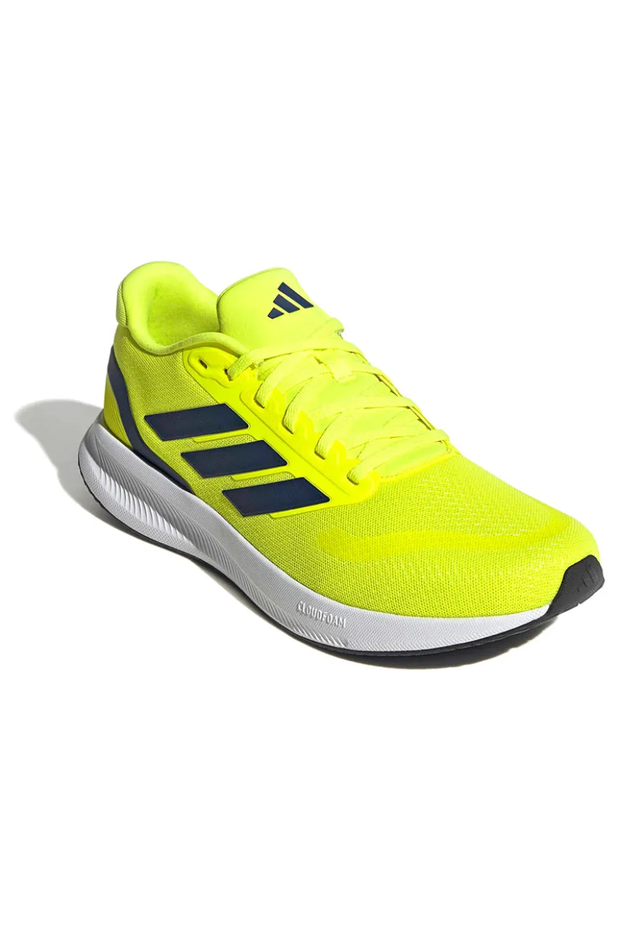 Scarpe da running gialle leggere mesh Adidas Runfalcon 5