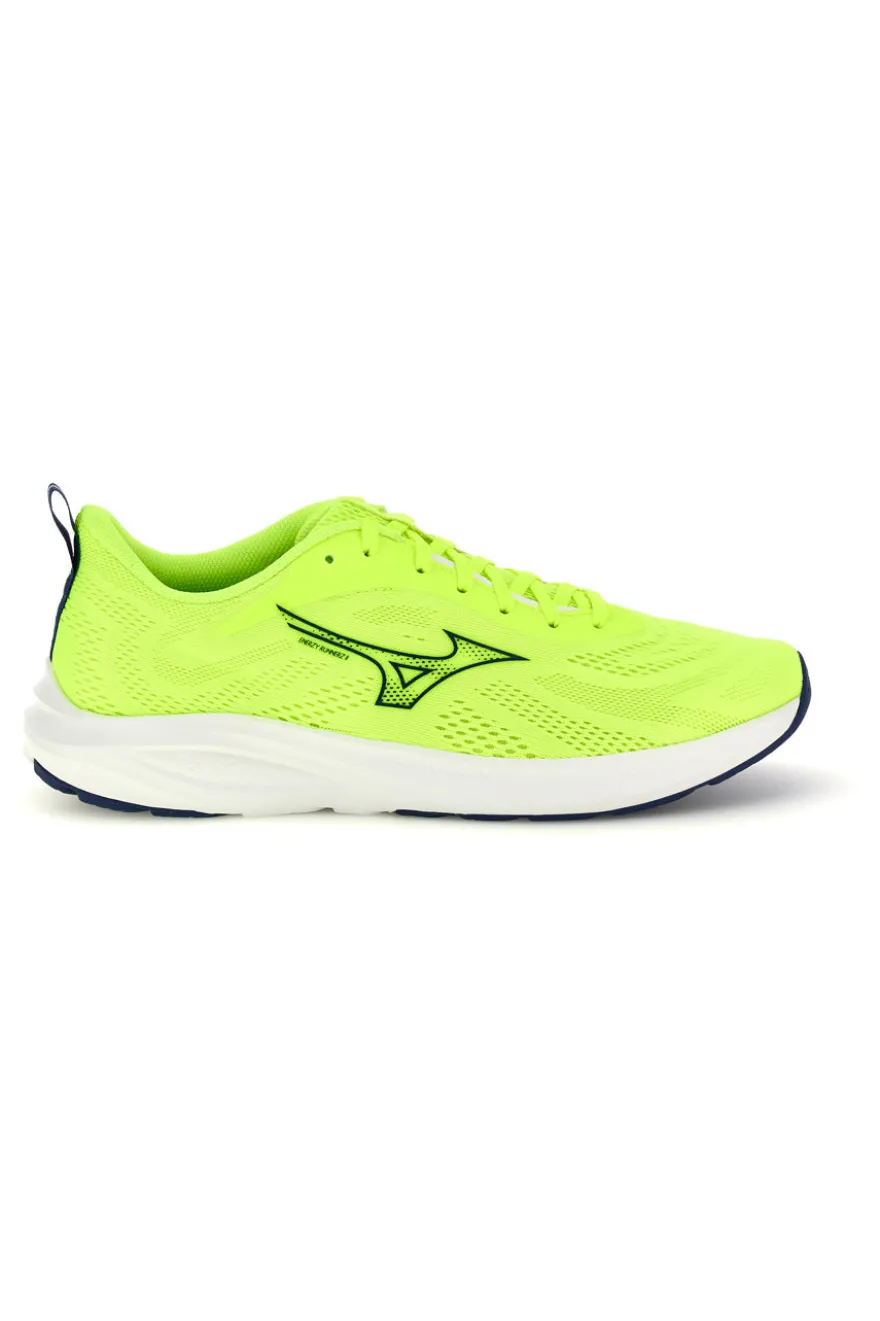 Scarpe da running giallo fluo in mesh traspirante Mizuno Enerzy Runnerz 2