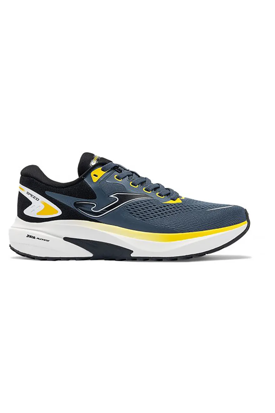 Scarpe da running grigio scuro con inserti gialli traspiranti Joma Speed 2622