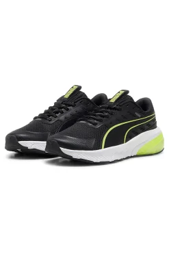 Scarpe da running nere bianche e verde lime Puma Cell Glare Jr