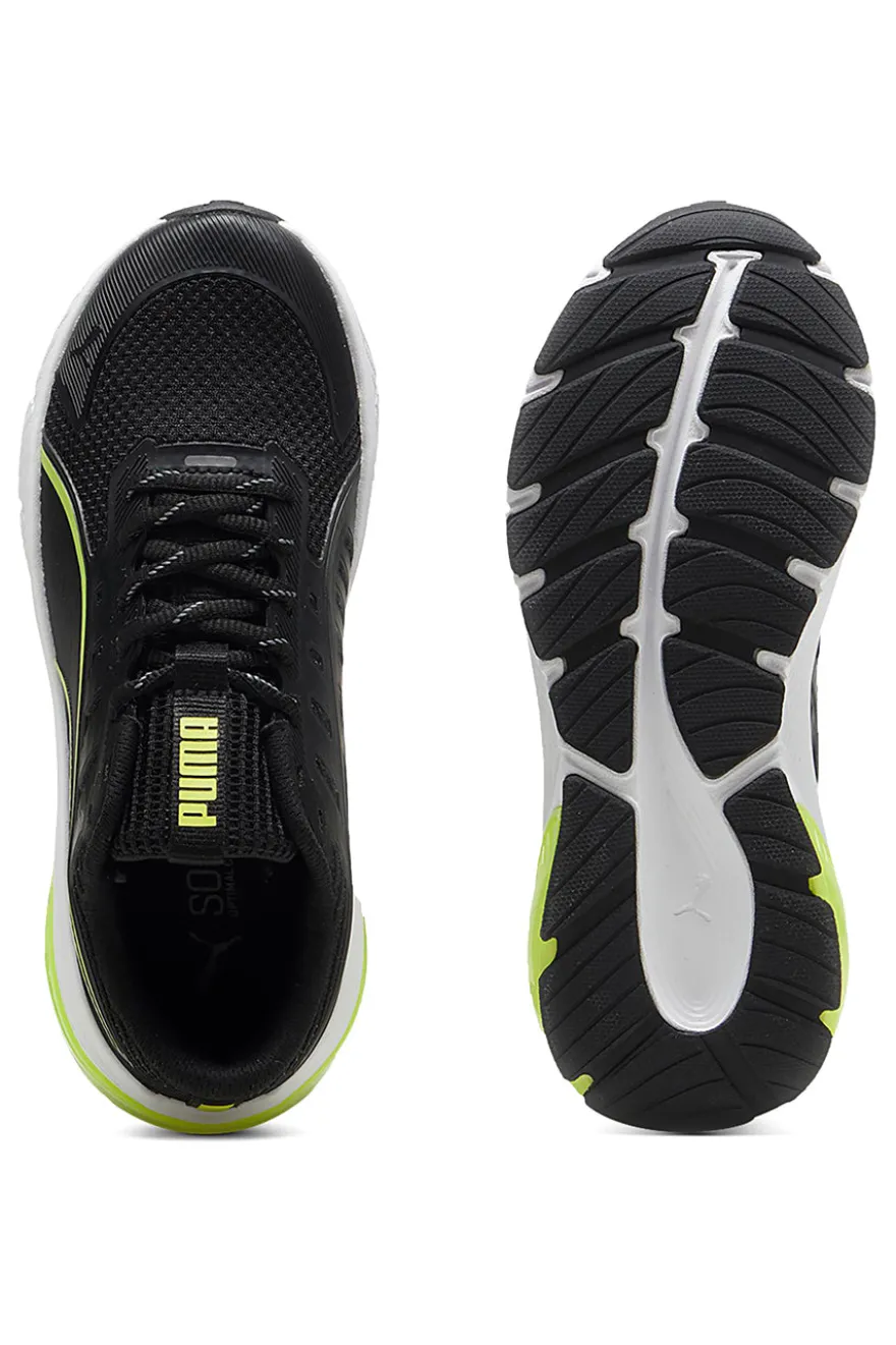 Scarpe da running nere bianche e verde lime Puma Cell Glare Jr
