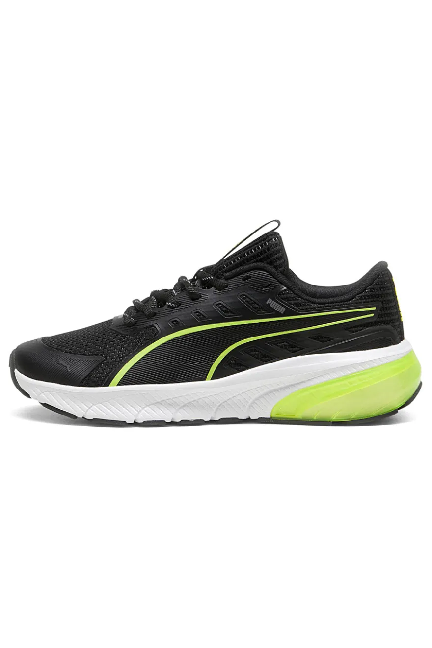 Scarpe da running nere bianche e verde lime Puma Cell Glare Jr