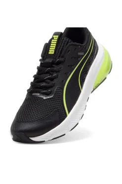 Scarpe da running nere bianche e verde lime Puma Cell Glare Jr