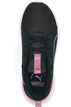 Scarpe da running nere con dettagli rosa e suola ammortizzata Puma Softride Carson