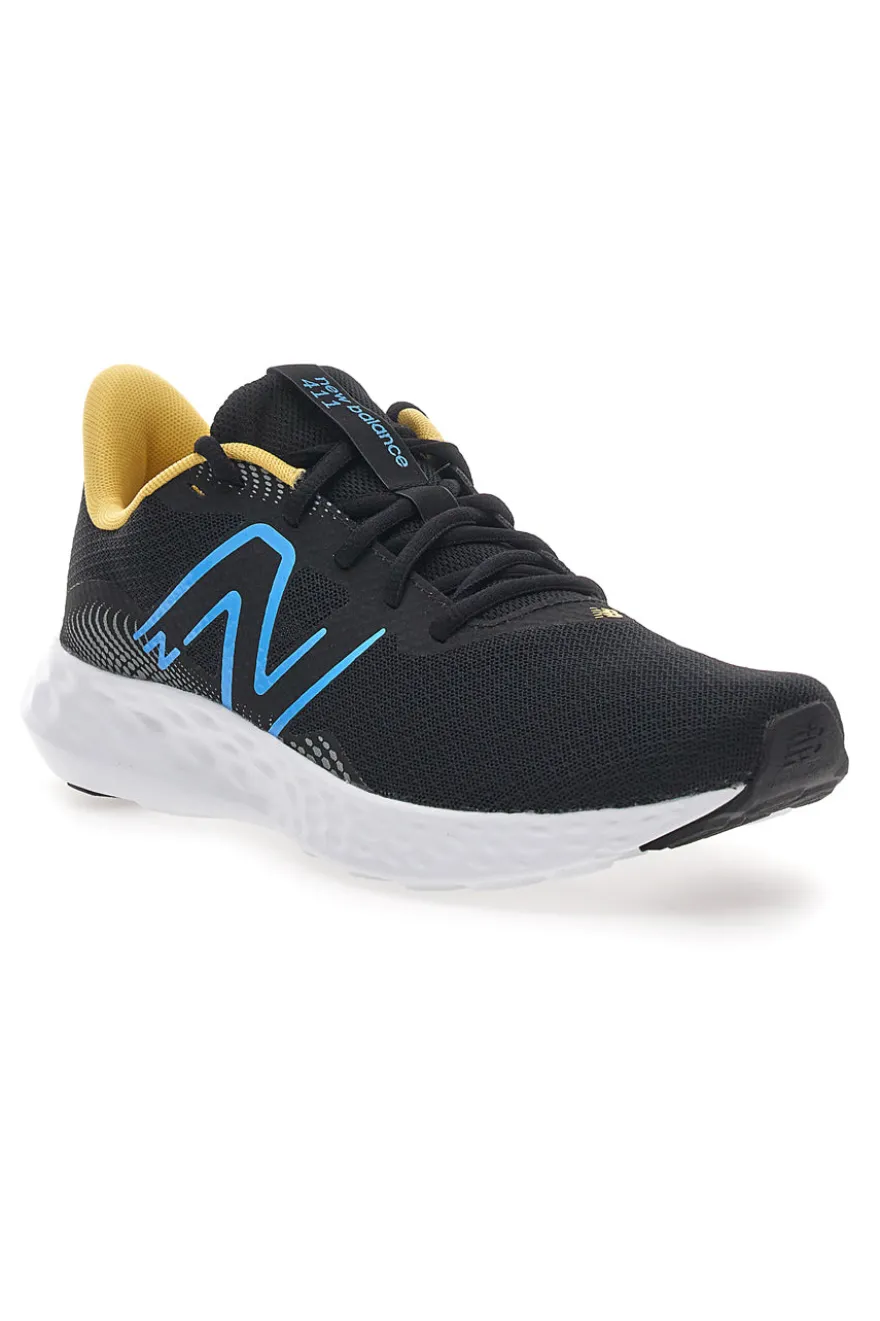 Scarpe da Running Nere e Gialle con Tomaia in Mesh NEW BALANCE 411