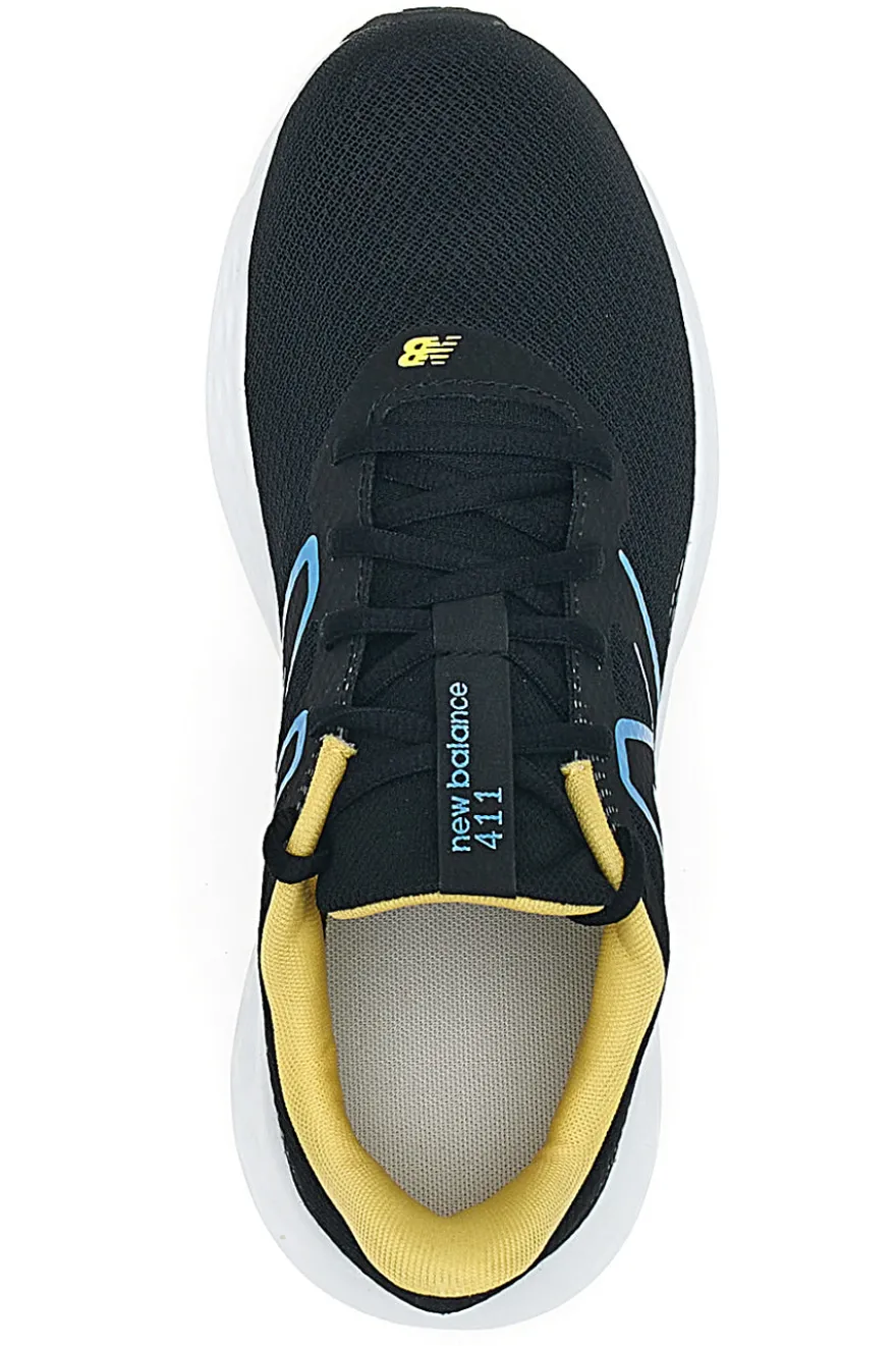 Scarpe da Running Nere e Gialle con Tomaia in Mesh NEW BALANCE 411