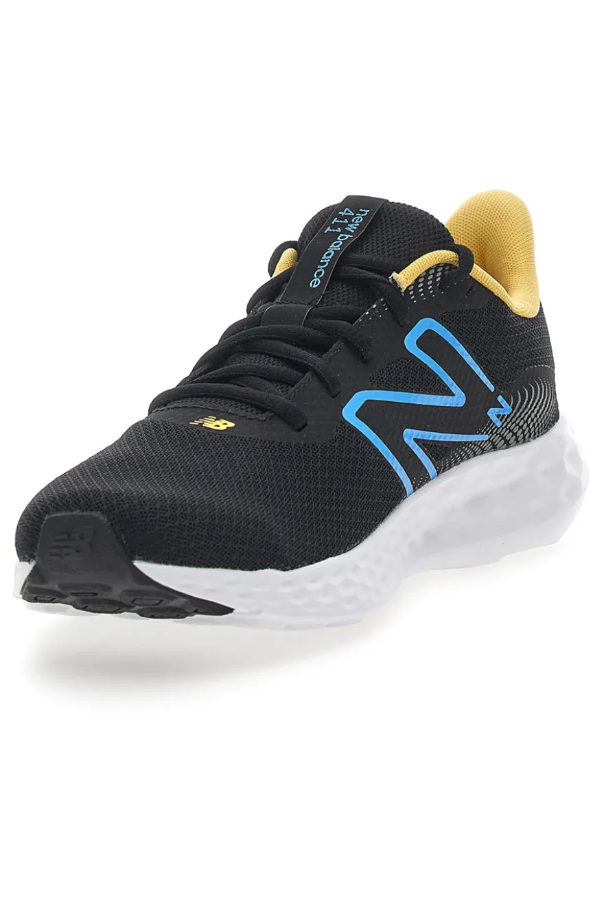 Scarpe da Running Nere e Gialle con Tomaia in Mesh NEW BALANCE 411