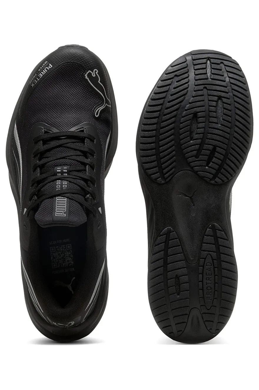 Scarpe da running nere impermeabili con membrana PURETEX Puma POUNCE LITE PTX