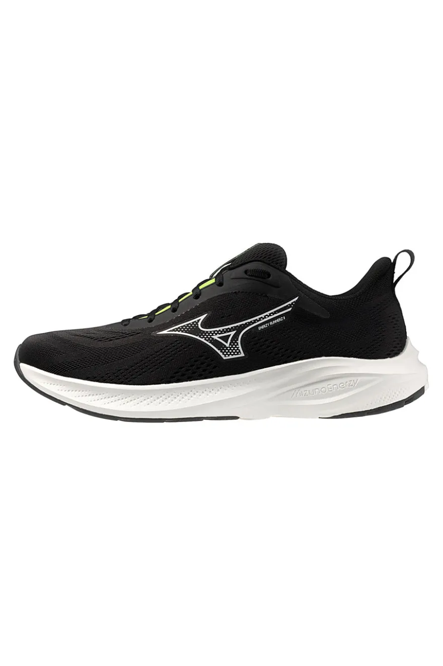 Scarpe da running nere in mesh traspirante Mizuno Enerzy Runnerz 2