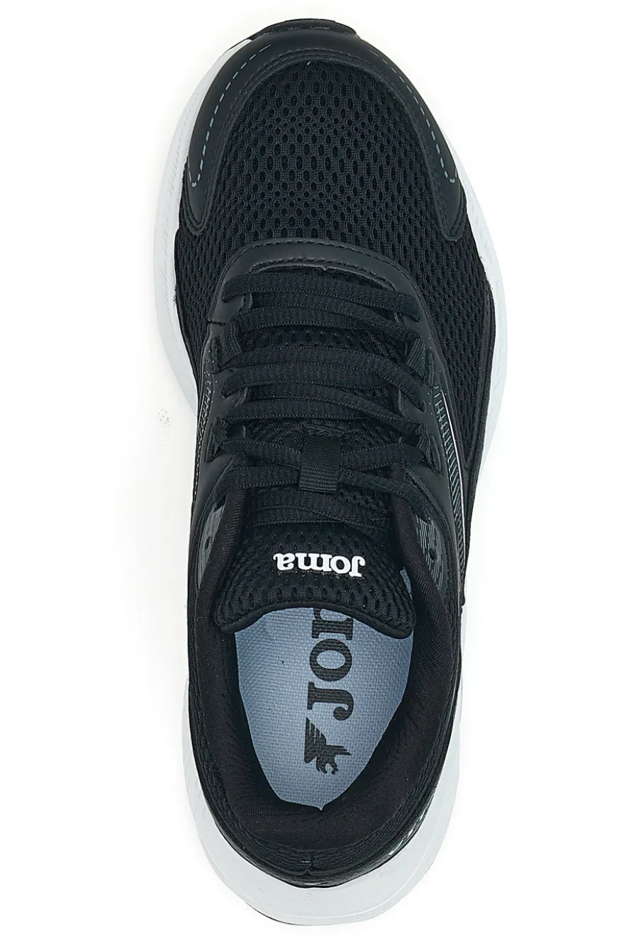 Scarpe da running nere in mesh con suola azzurra Joma Vitality Lady 2501