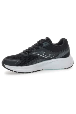 Scarpe da running nere in mesh con suola azzurra Joma Vitality Lady 2501