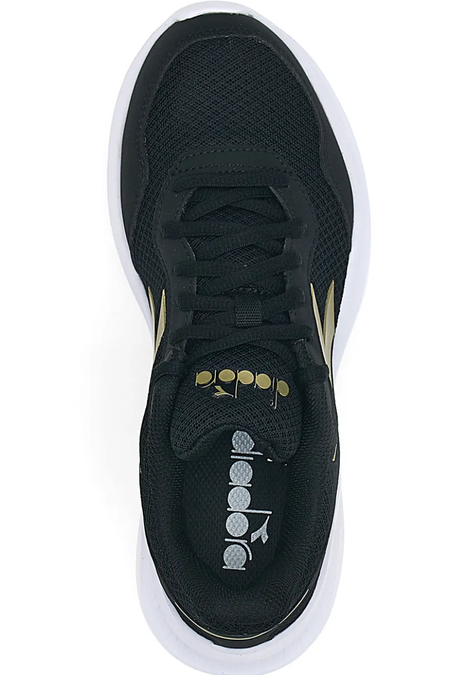 Scarpe da running nere leggere in mesh Diadora Robin 6 W