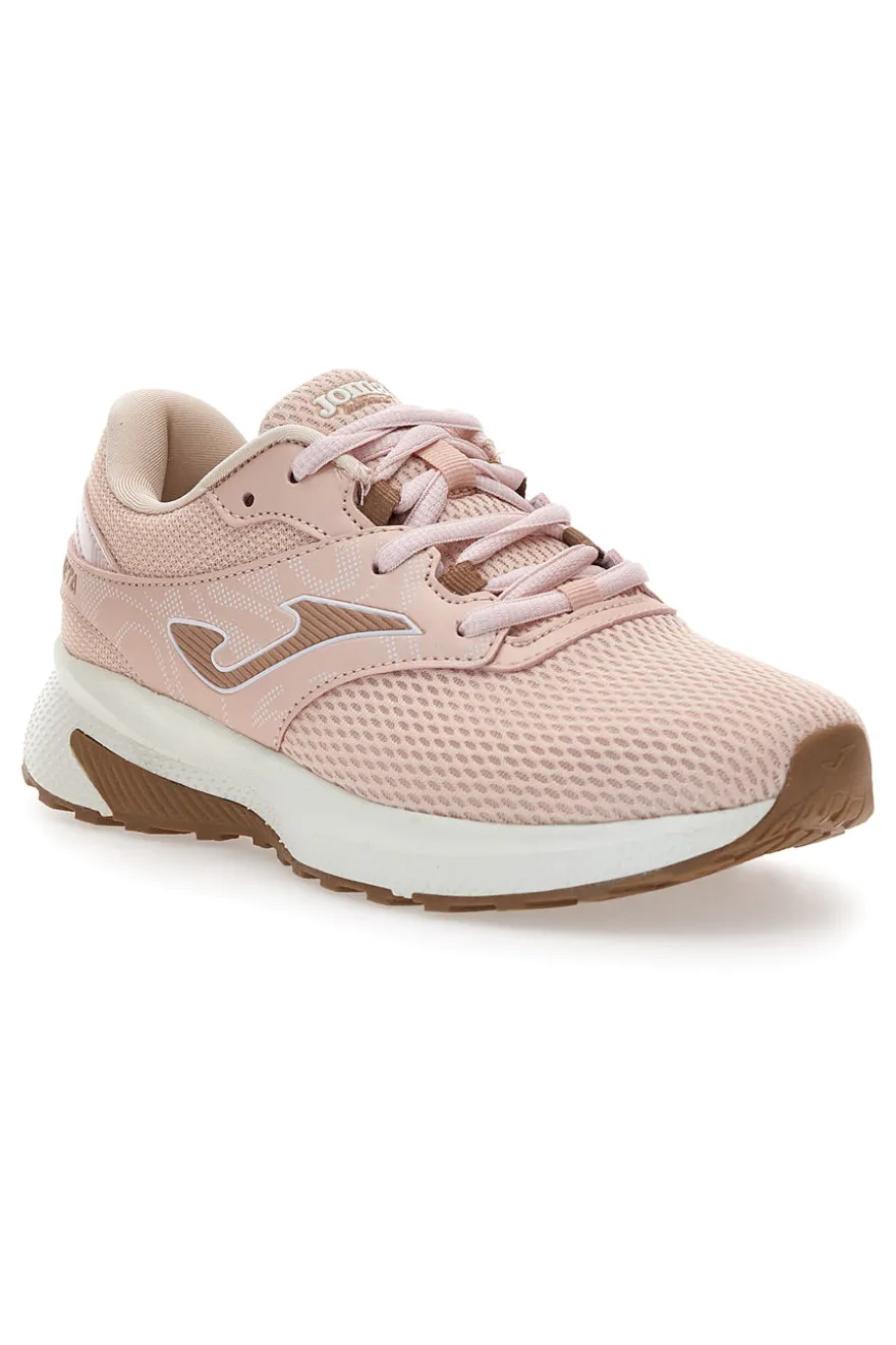 Scarpe da running rosa in mesh con suola bianca Joma Meta Lady 2529