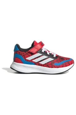 Scarpe da running rosse con grafica Spider-Man e chiusura a strappo Adidas Runfalcon Spiderman EL C