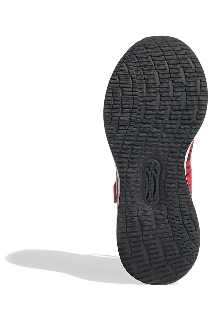 Scarpe da running rosse con grafica Spider-Man e chiusura a strappo Adidas Runfalcon Spiderman EL C