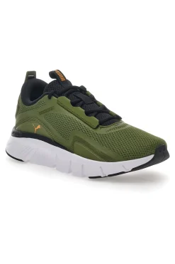 Scarpe da Running Verde Militare in Mesh Puma Flex Focus Lite