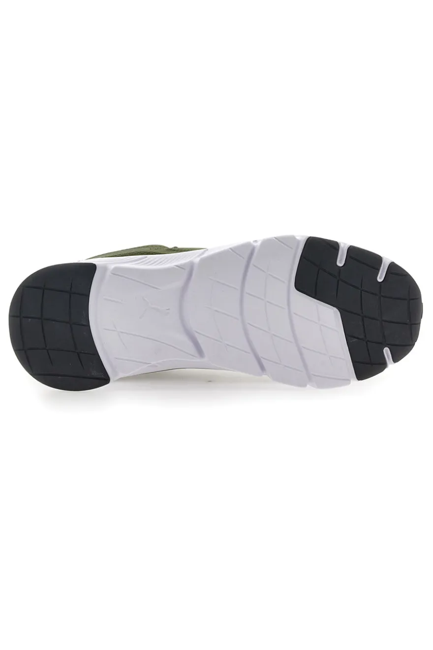 Scarpe da Running Verde Militare in Mesh Puma Flex Focus Lite