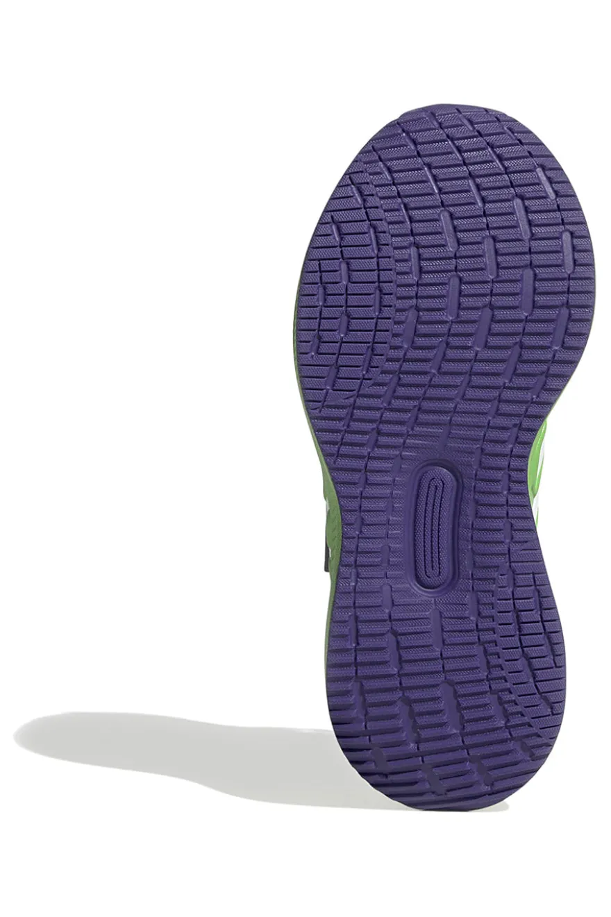 Scarpe da running verdi Iron Hulk con suola Cloudfoam Adidas Runfalcon 5 EL C