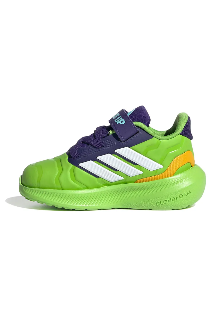 Scarpe da running verdi Iron Hulk con suola Cloudfoam Adidas Runfalcon 5 EL I