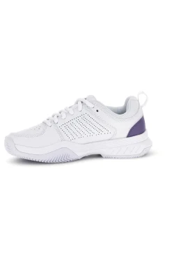 Scarpe da tennis bianche con inserti viola K-swiss Court Express 2 Clay