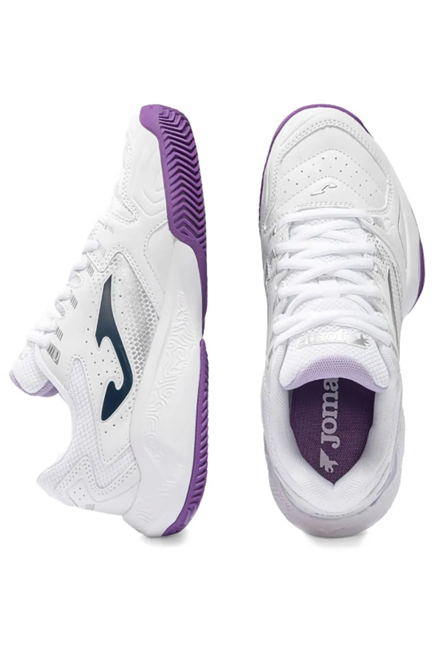 Scarpe da tennis bianco con inserti viola traspiranti Joma Master 1000 2602