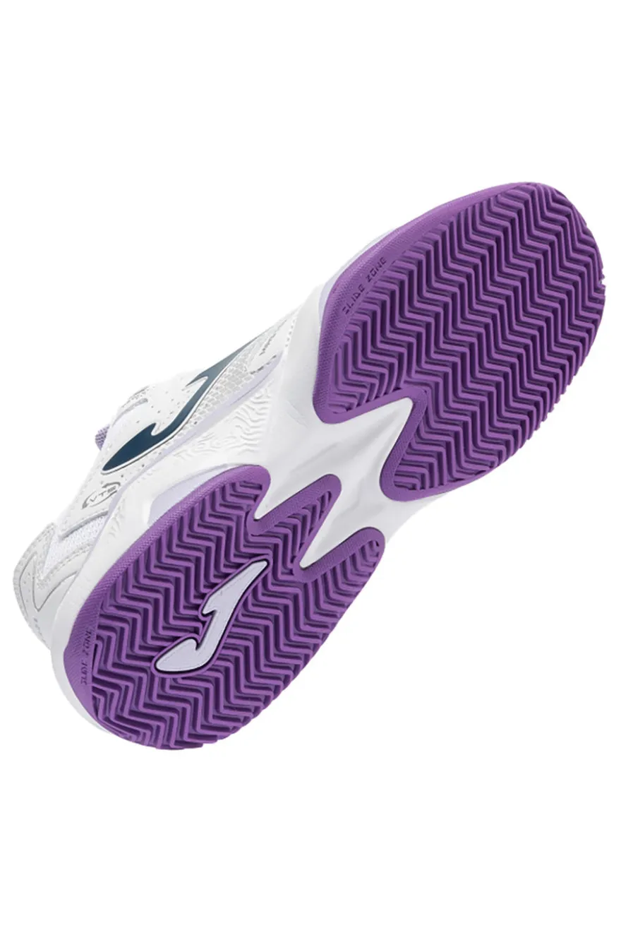 Scarpe da tennis bianco con inserti viola traspiranti Joma Master 1000 2602