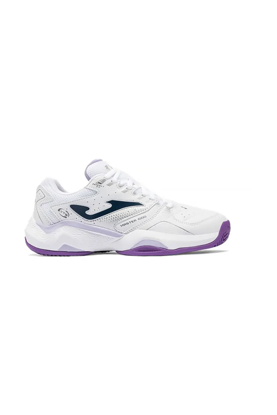 Scarpe da tennis bianco con inserti viola traspiranti Joma Master 1000 2602
