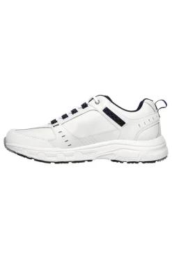 Scarpe da Trail Bianche con Tomaia in Pelle SKECHERS Relaxed Fit: Oak Canyon - Redwick
